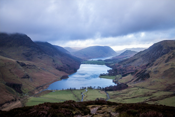 Buttermere from the way up Fleetwith Pike  (www.andrewswalks.co.uk)